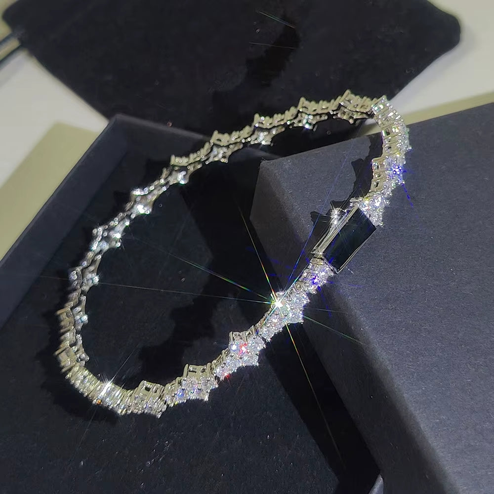 Dazzling Hip Hop Bling 6mm CZ Iced Out Tennis Bracelet - Unisex Fashion Statement Jewelry! Perfect for Any Occasion!