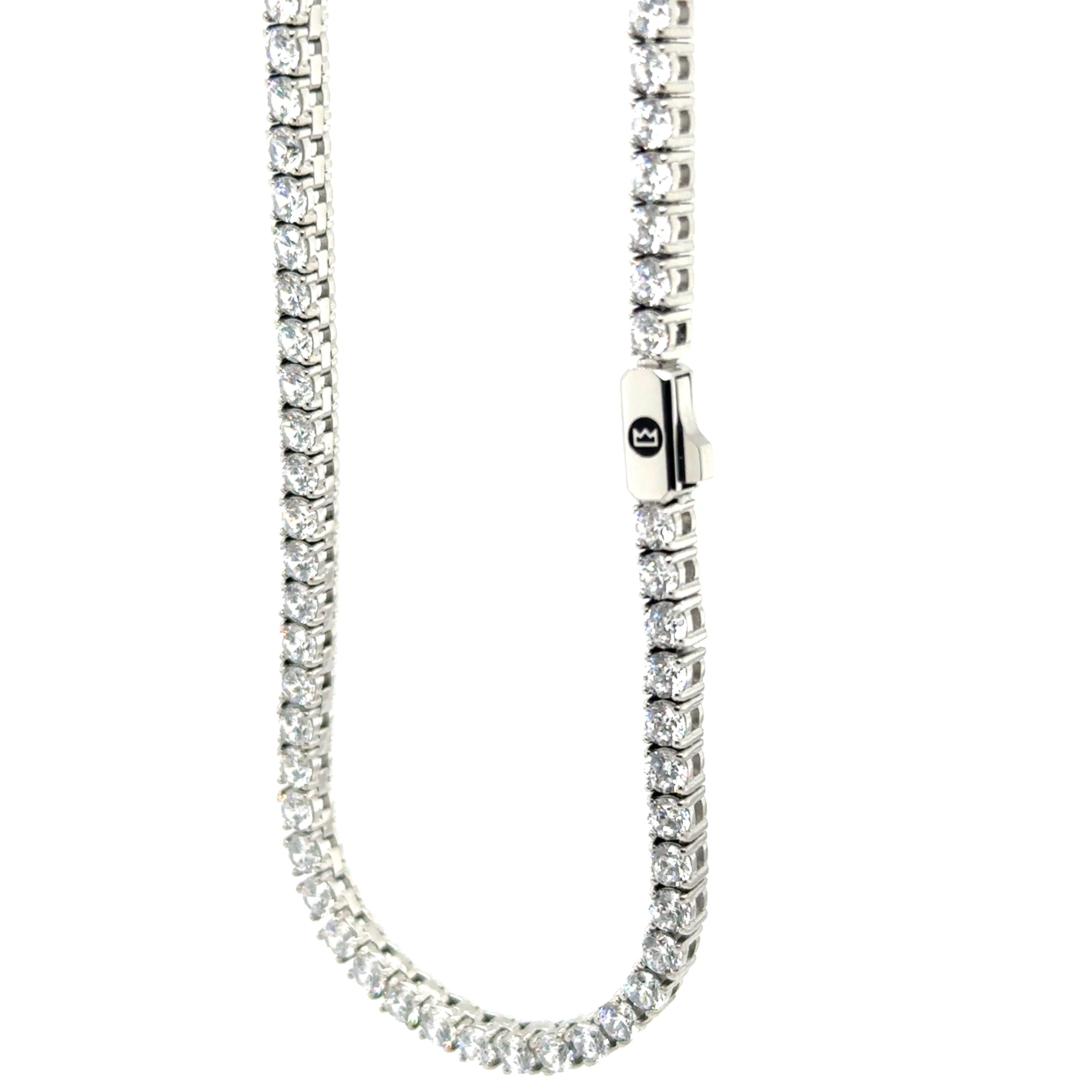 Elevate Your Style with the Dazzling 3Mm Silver Tennis Chain